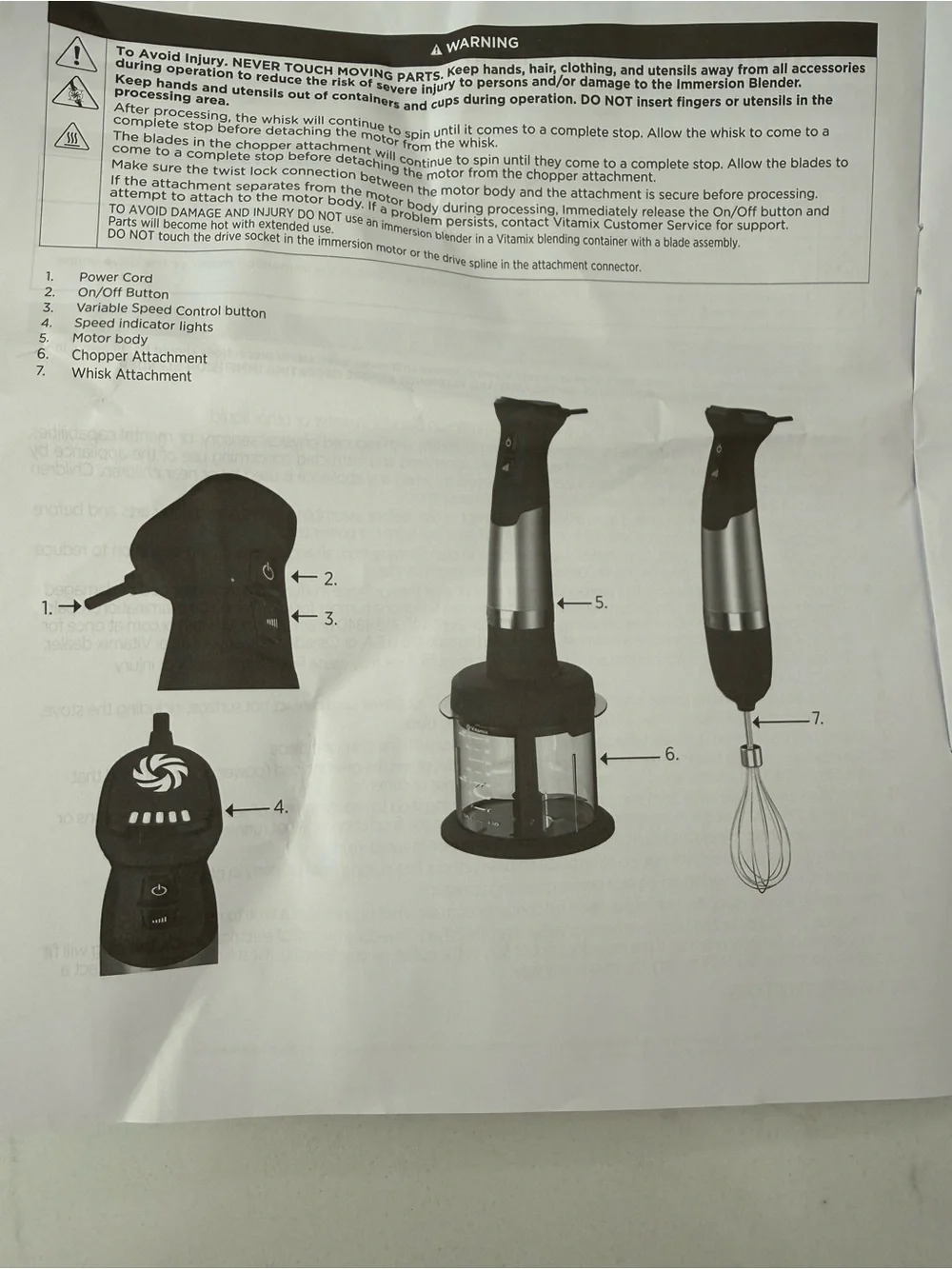 Vitamix Immersion Blender Mini-Chopper Attachment - Blade Included